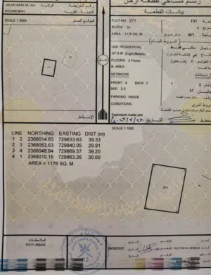1176 متر الخويمـة جنوب الأشخـــرة
