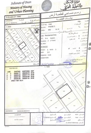 ارض زاوية حي الامجاد