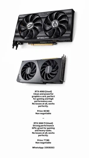 4060 and 3060ti