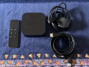 Apple TV Bundle with Siri Remote, Power Cable, and HDMI Cable – Perfect Condition