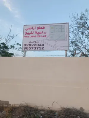 For sale: 6 agricultural land plots /  للبيع عدد 6 قطع أراضي زراعيةل