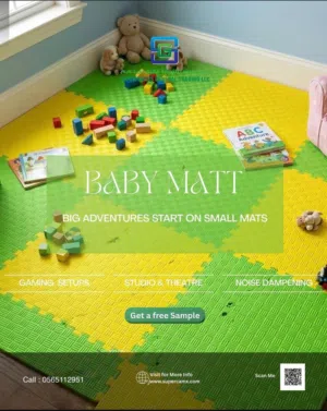 Interlocking Foam Baby Play Mat - Soft Puzzle Floor Tiles