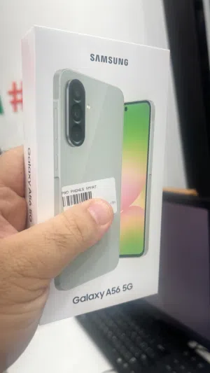 سامسونغ A56 مساحة 256 الرامات 8 جيبي يدعم شبكة 5G جديد للبيع بسعر العرض