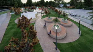 تصميم حدائق بطابع عصري 3dمع خدمات هندسيه متكامله