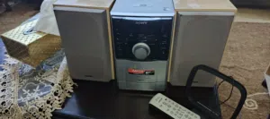 مسجل راديو سوني CD + كاسيت مع ريموت