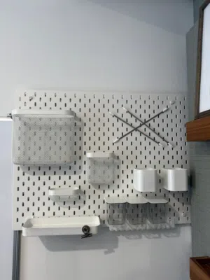 IKEA combined set of organisers and pegboard