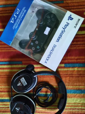 playstation 4 controller works ps3 and ps5 plus turtle beach stereo headphones