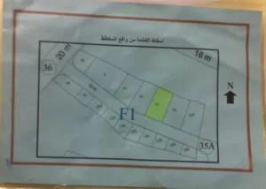 للبيع ارضية سكنية قريبة من الخط العام
