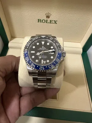 Rolex Batman, like new with original factory stickers, 2019 model.