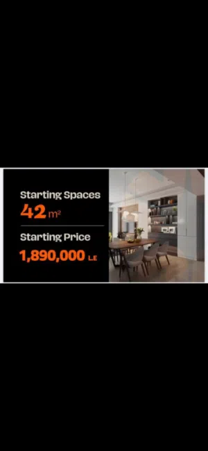 42 m2 Studio Apartments for Sale in Giza 6th of October