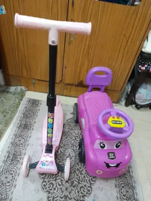 عربة بها موسيقى واسكوتر 2 ريال للإثنين