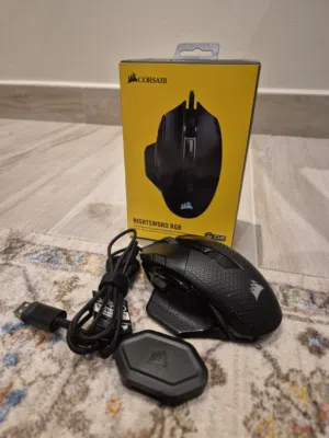 Corsair NIGHTSWORD RGB Gaming Mouse for FPS, MOBA - 18,000 DPI - 10 Programmable Buttons