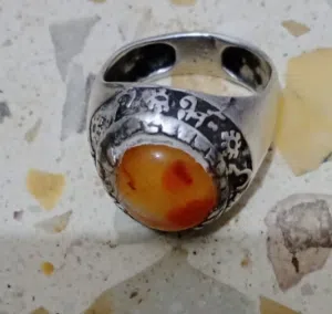 خاتم عقيق يماني الاصلي قديم