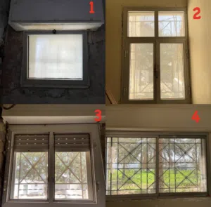 نوافذ (احجام مختلفه)