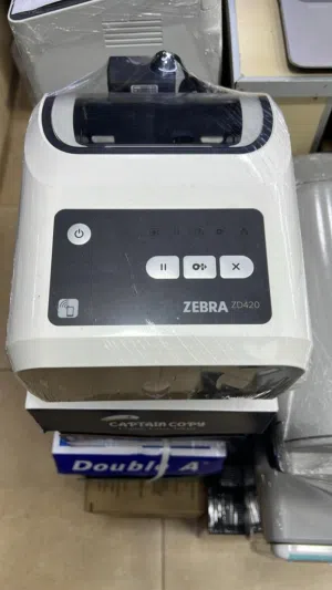 طابعه باركود ZEBRA ZD420 نتورك وي يو اس بي لجميع الصيدليات المستودعات والمصانع