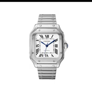 للبيع ساعة ستايل كارتير سانتوس ساعة أنيقة بتصميم فاخر مستوحى من Cartier Santos، مناسبة للاستخدام