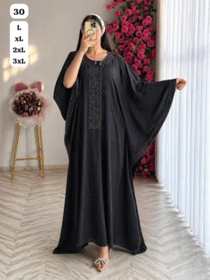 جديد ازياء سولاف للجملة  دشداشة كشمير اسود اصلي  القياسات المتوفرة مكتوبة ع كل صورة