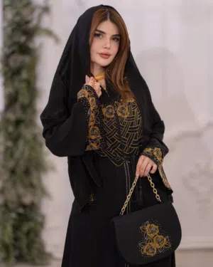 عبايه خليجيه تطريز يدوي