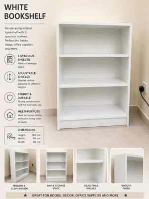 White bookcase / shelving unit for sale