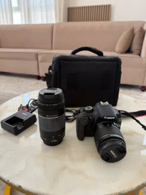 كاميرا كانون ios 1200D مع عدسة اضافيط