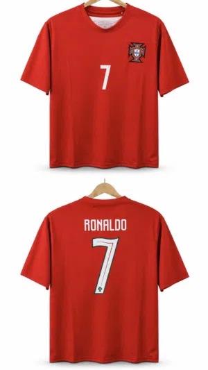 Portugal Ronaldo #7 Home Jersey – Classic Red Football Shirt