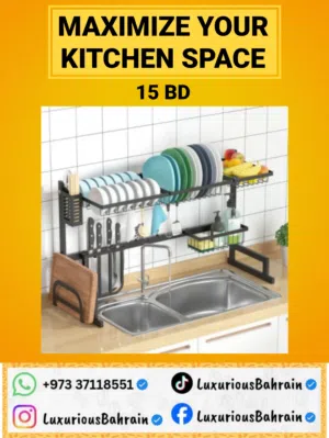 Premium Extendable Over-the-Sink Dish Rack – Kitchen Organizer