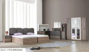 New twins bedroom set waterproof wood with mattress with fitting with delivery  joori furniture seeb