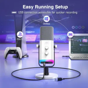 للبيع مايك احترافي Fifine AM8 (لون أبيض)