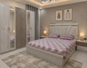 bed and cupboard for sale