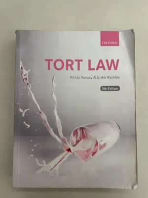 Tort Law by Kirsty Horsey & Erika Rackley.