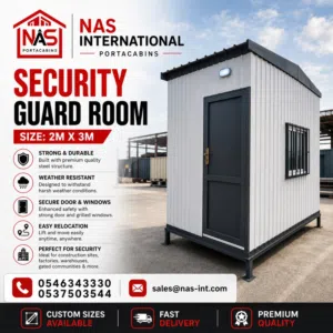 Security Guard Room 2M x 3M Portable Cabin Ready Stock