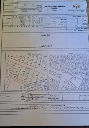 قطعة ارض سكنية في سحاب-سلبود للبيع