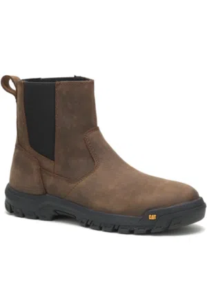 CAT Men's Wheelbase Steel Toe بوط كاتربلر لون بني