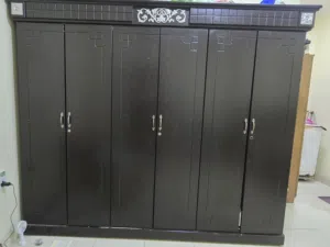 Brown colour cupboard  with Bed set