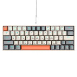 Compact 60% RGB Mechanical Gaming Keyboard - Wired USB-C