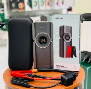 “الحل الشامل للطوارئ: شاحن بطارية ومضخة هواء محمولة من Green Lion بسعة 10,000mAh”
