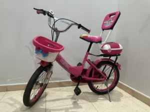 Kids Bicycle Pink + Lock with Key