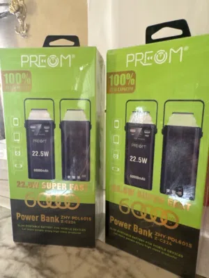باور بانك PREOM 22.5W الوصف مهم