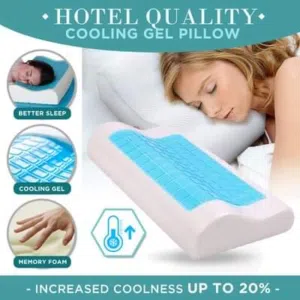 مخده الفوم الطبيه مخدة فوم و الجل وساده طبيه للنوم وسادة ذات الشكل المنحني مخدات