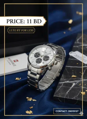 offer price Naviforce Men's Luxury Watch-White chronograph dial