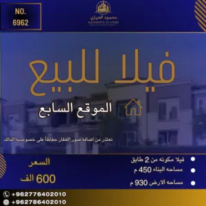 إعلان رقم (6962) فرصة استثمارية مميزة في قلب عمان - الدوار السابع