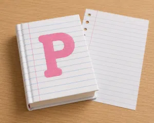 P LINED BOOK FOR CHILDREN (GIFT)