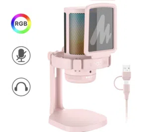 Pink Maono GamerWave USB Mic – KWD 8