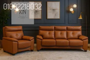 انتريه جلد مستورد عالى الجوده من شركة kn office furniture