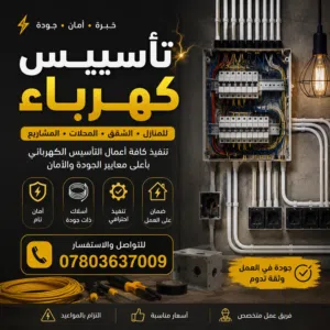 خدمات تاسيس كهرباء وصيانه السبالت