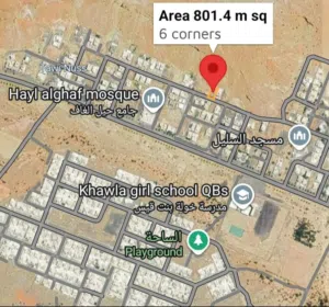 فرصة بموقع ومساحة ممتازة  ارض سكنية للبيع في ولاية قريات حيل الغاف