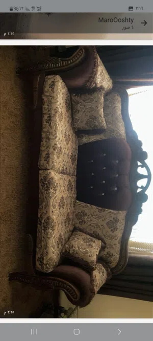 طقم كنب 7 مقاعد مستعمل للبيع