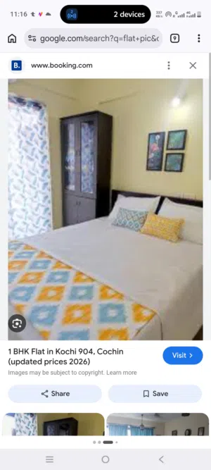 furnished flat or single room