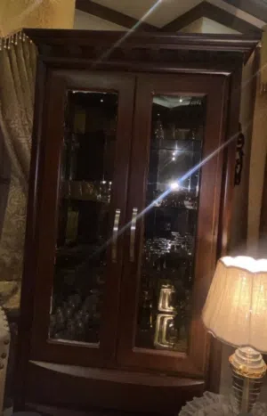 بوفيه 6 رفوف قزاز مراي ودرجين