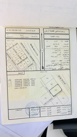 أرض سكنية في منطقة الواسط بمخطط السياحي بولاية إزكي
